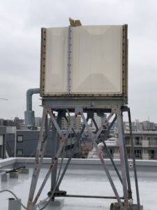高架水槽1/3撤去後