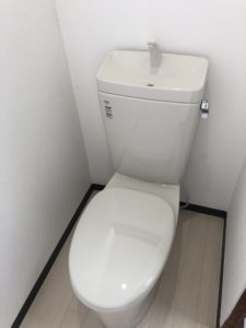 設置した洋式トイレ