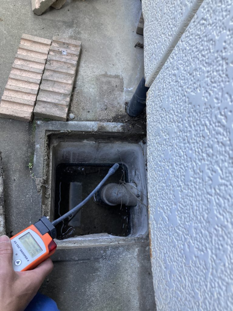 専用検知器で調査