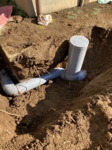 修繕、排水マス設置後