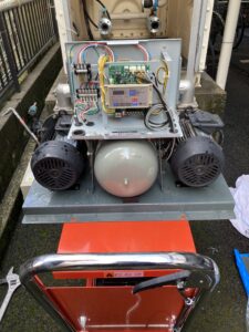 撤去した給水ユニット