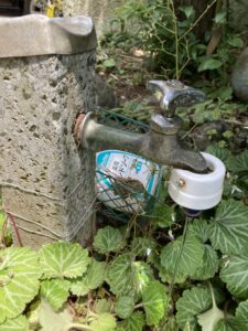 交換前の屋外蛇口