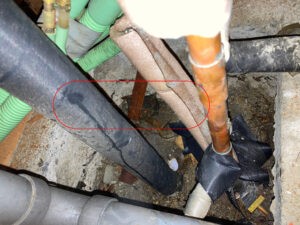 銅管ピンホール漏水
