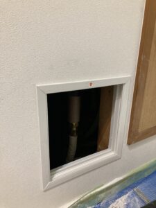 点検口枠を取付け後