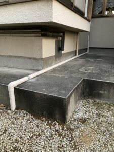 露出で移設した管