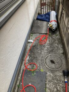 トレーサーガス漏水調査
