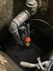 排水ポンプ交換設置後