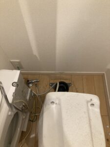 便器を取り外したところ