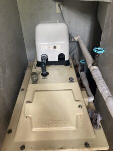 交換後の給水ポンプ