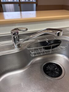 交換後の混合栓