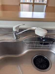 交換前の混合栓
